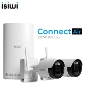 Kit TVCC Wifi 8 Canali 8Mp + 2 Bullet 4 Megapixel Wifi a Batteria Connect Air2